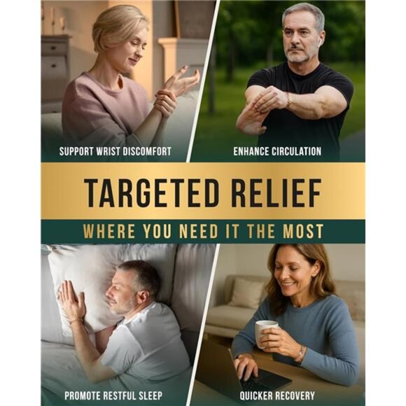 Pure copper magnetic bracelet for men women adjustable healing cuff bangle - Picture 2 of 7